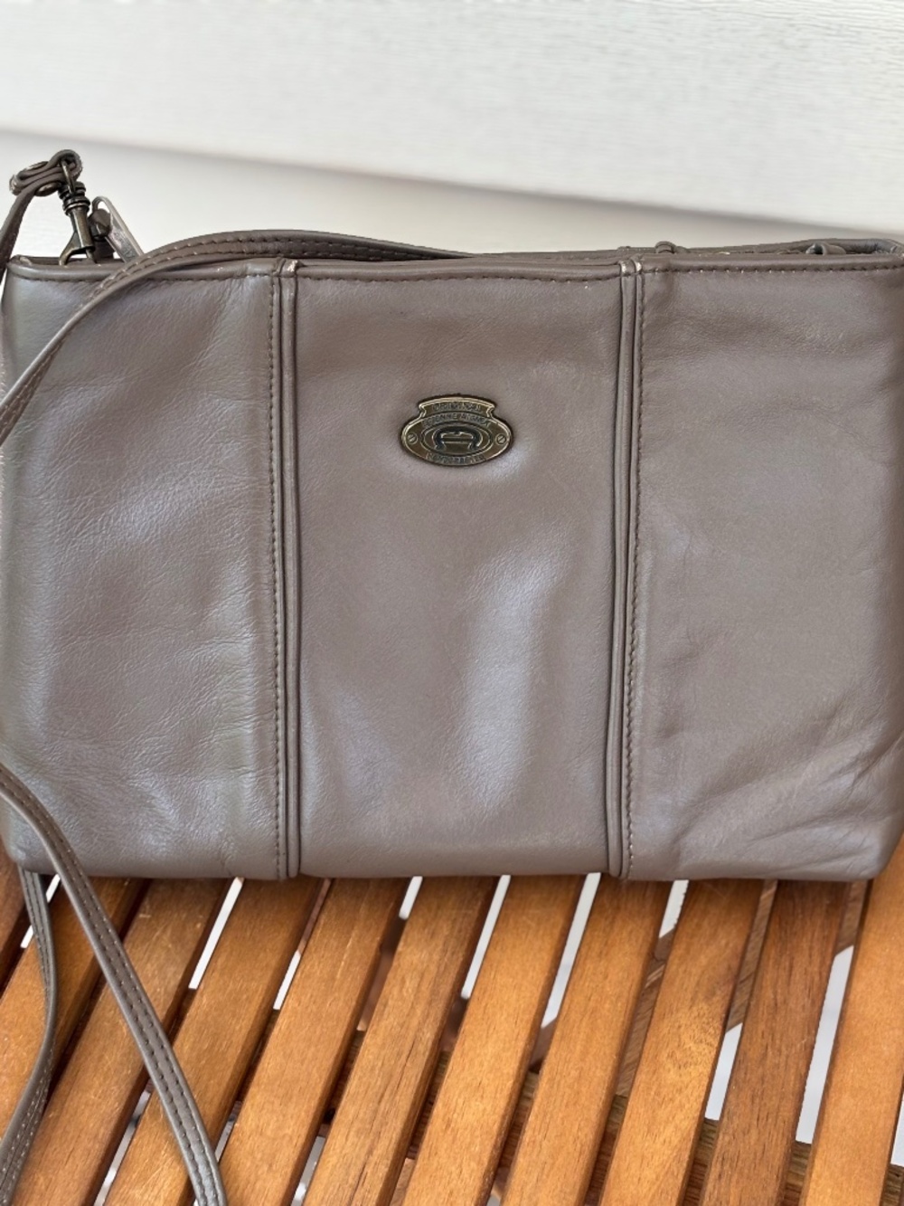 Etienne Aigner leather strap bag